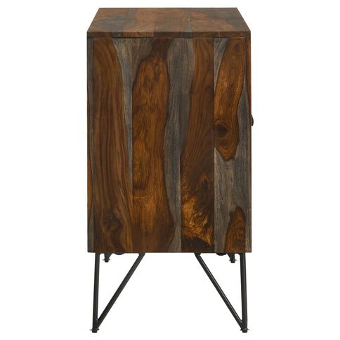 Komomo - 1 Adjustable Shelf Accent Cabinet - Gray
