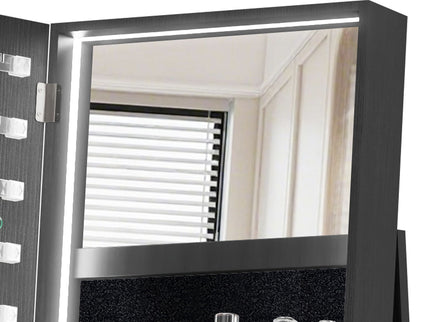 Swivel Jewelry Cabinet With Full Length Mirror