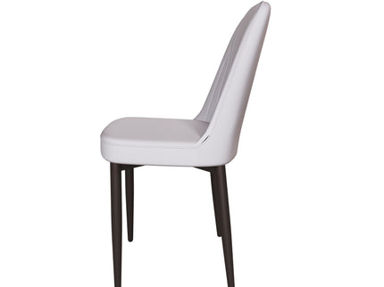 Modern Dining Chair With Cushions And Metal Legs