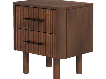 Logan - Nightsd Bed Side Tables With 2 Drawers - Brown