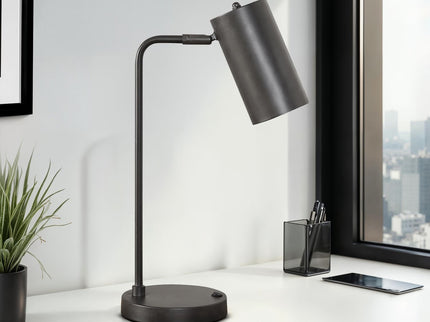 Lighting, Table Lamp, USB Port Included, Modern - Gray