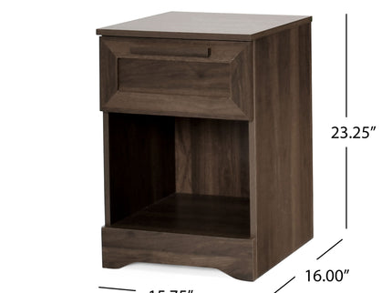 Broxon - Rustic Drawer Nightstand