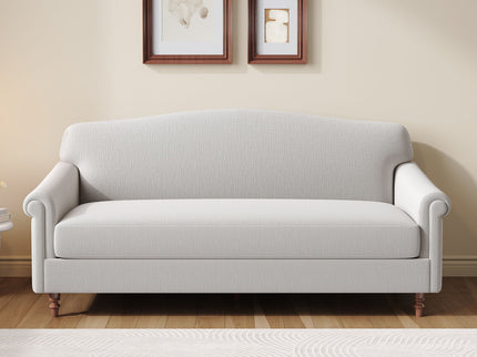 Loveseat Sofa, 2 Seater Couch With Rolled Arms