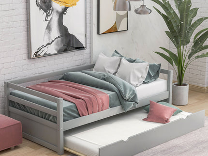 Twin Daybed With Trundle Frame Set