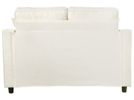 Modern Chaise Lounge Upholstered Sofa Couch With Tufted Seat And Detachable Pillows For Living Room