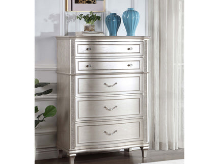 Katerina - 5 Drawer Chest With Hidden Drawer - Oak