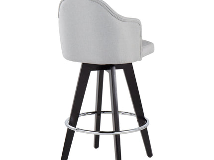 Ahoy - Contemporary Fixed Height Counter Stool With Round Footrest (Set of 2)