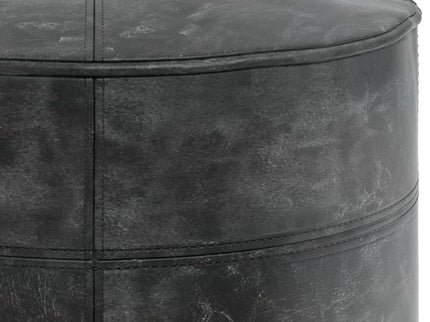 Connor - Handcrafted Round Pouf