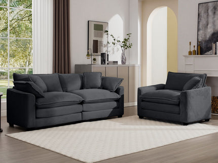 Elegant Oversized Sectional Sofa Set With Deep Seats And Flexible Layout