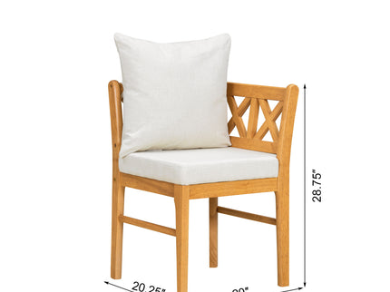 Farmhouse Solid Wood Dining Nook Set For 6, Space Saving High Top Corner Table With Bench & Chairs - Natural / White