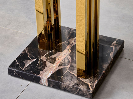 Side Table - Gray / Gold