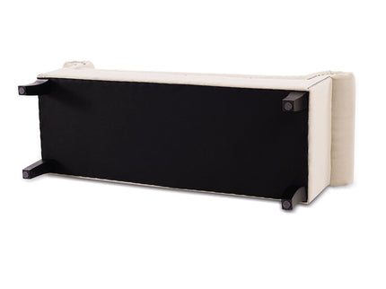 Kathy - Roll Arm Entryway Accent Bench - Sky Neutral Beige
