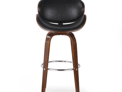 Lumos - Mid Century Modern Upholstered Swivel Barstool