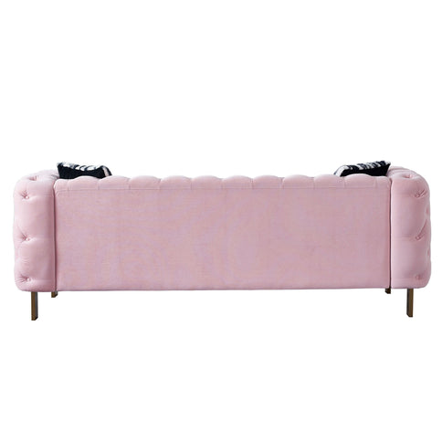 Chesterfield - Modern Tufted Living Room Sofa, 84.25''W Couch