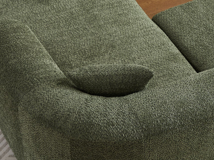 L - Shape Boneless Cloud Couch With 2 Throw Pillows For Living Room