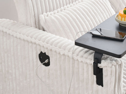 Pull Out Sofa With Movable Tabletop And USB Ports