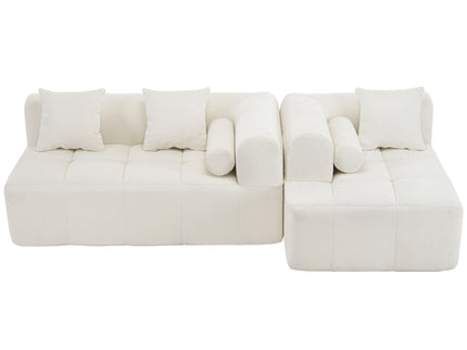 Sectional Free Combined Sofa With 2 Side Pockets