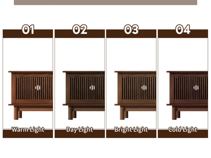 TV Stand For 85" TVs, 4 Smooth Glide Drawers - Walnut