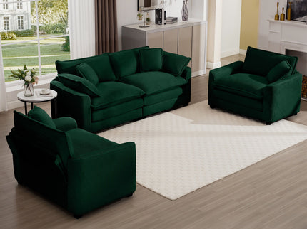 Elegant Oversized Sectional Sofa Set With Deep Seats And Flexible Layout