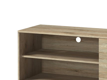 Amidon - TV Stand, With 2 Storage Shelves And 1 Cabinet