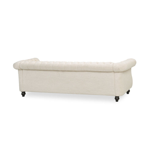 Chesterfield Style 3 Seater Sofa With Deep Button Tufting