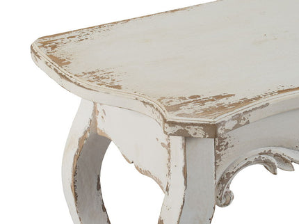Slimline wash Console Table, For Hallway Living Room Bedroom - White Washed