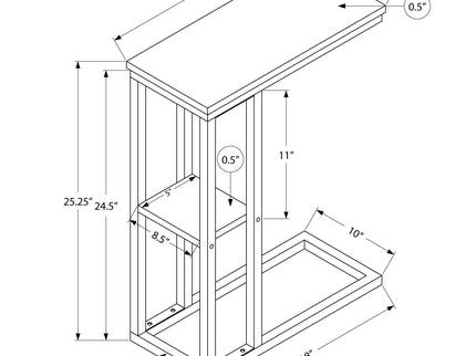Accent Table C - Shaped, Contemporary & Modern