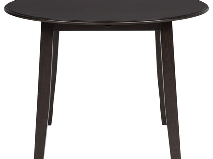 Jackie - 5 Piece Dining Set With Drop Leaf Table And Side Chairs - Dark Coffee