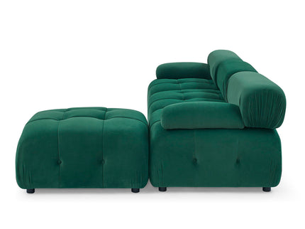 Modular Sectional Sofa, Button Tufted Design With Diy L-Shaped Layout, Reversible Ottoman