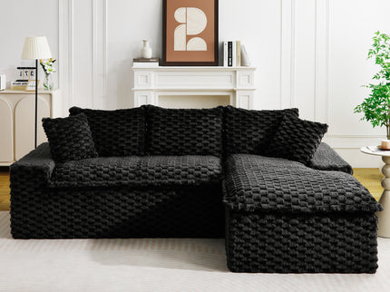 Modular Sofa, Convertible Twin Seat With Chaise Lounge