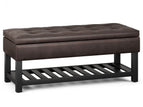 Dark Brown / Faux Leather