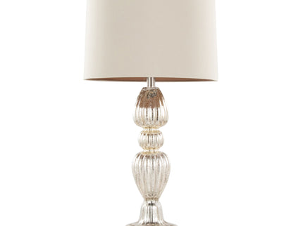 Spade - Contemporary Table Lamp (Set of 2) - Mercury / Nickel / Natural