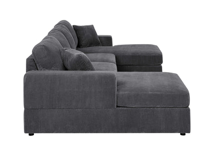 3 Piece Double Chaise Sectional Sofa