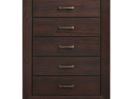 Hadfield - 5 Drawer Chest In Rich - Dark Brown