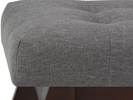 Draper - Upholstered Mid Century Tufted Ottoman Bench