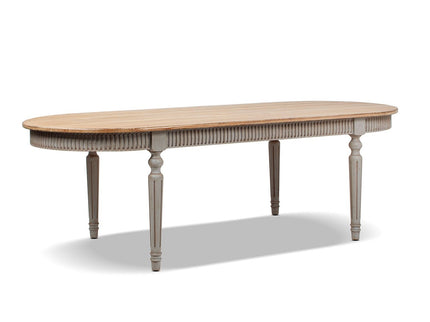 Colette - Oval Dining Table - Blue / Gray