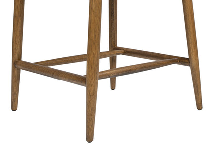 Locke - Modern Upholstered Counter Stool With Frame - Salt / Pepper