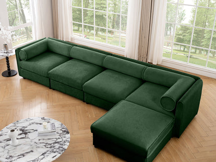 Contemporary Elegant Sofa With Storage And Ottoman