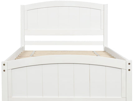 Platform Bed & Headboard, Footboard And Wood Slat Support