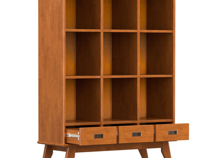Draper - 9 Cube Storage With Drawers - Brown