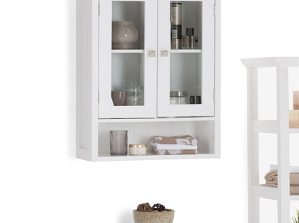 Acadian - Double Door Wall Cabinet - Pure White