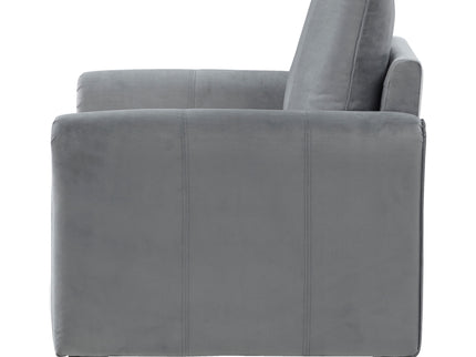 Dixon - Upholstered Rolled Arm Accent Chair - Gray