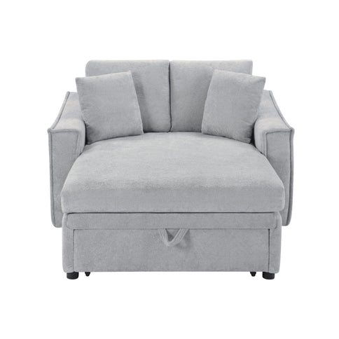 Modern Chaise Sofa With Hidden Storage For Living Room