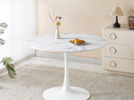 Round Tulip Table, Pedestal Design