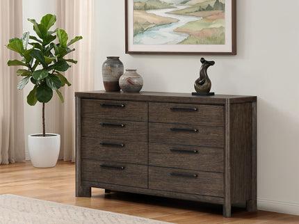 8 Drawer Dresser With Rustic Design