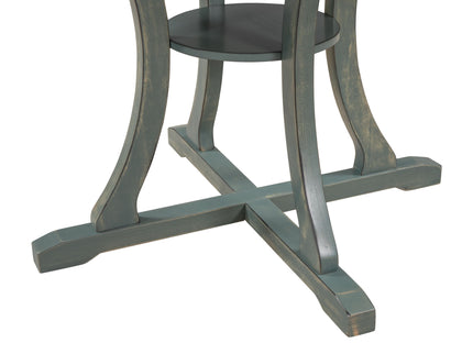 5 Piece Round Dining Table And Chair Set With Unique Legs And Hollow Chair Back