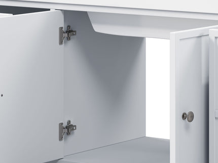Bathroom Vanity With Separate Sink, Soft Close Doors And 4 Drawers