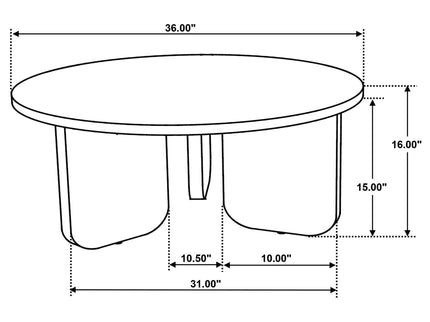Columbo - 3 Piece Coffee And End Table Set With Round Tops - Brown