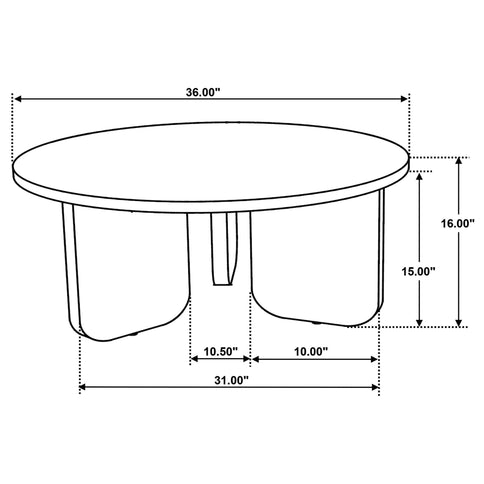 Columbo - 3 Piece Coffee And End Table Set With Round Tops - Brown