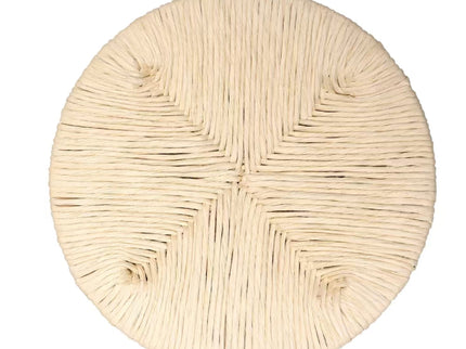 Boho Style Handwoven Paper Rope Counter Stools (Set of 2)